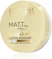 Bronzery i konturowanie twarzy - Eveline Eveline Matt My Day Puder sypki korygująco-matujący 01 Banana 6g - miniaturka - grafika 1
