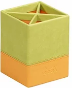Notesy i bloczki - Rhodia 318816C pojemnik na długopisy (8 x 8 x 11 cm, sztuczna skóra, elegancki i praktyczny, idealny do biura) 1 sztuka, zieleń anyżowa 318816C - miniaturka - grafika 1