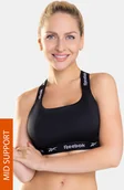 Biustonosze - Reebok Biustonosz sportowy Dollie czarny - miniaturka - grafika 1
