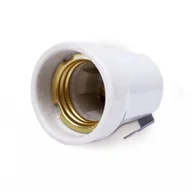 Akcesoria do oświetlenia - Kobi Gniazdo oprawka ceramiczna E27 z uchwytem bocznym KXK003 - miniaturka - grafika 1