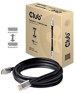 Club 3D Kabel CAC-1069 DisplayPort 1.4 HBR3 8K60Hz VESA Certified Cable M/M 4m, silver plug 2_422299 - Huby USB - miniaturka - grafika 2