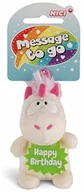 Zabawki kreatywne - Nici 42722 wisiorek jednorożec Theodor Happy Birthday, 8 cm, biały/różowy 42722 - miniaturka - grafika 1
