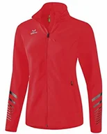 Kurtki i kamizelki sportowe damskie - Erima Erima Race Line 2.0 damska kurtka do biegania z wodoodpornego materiału funkcyjnego, z kieszeniami na zamek błyskawiczny i zintegrowanym kapturem. biały czerwony 46 8061906 - miniaturka - grafika 1