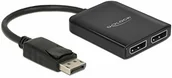 Akcesoria do MP3 - Delock DisplayPort 1.4 Splitter 1 x DisplayPort do 2 x DisplayPort MST 87768 - miniaturka - grafika 1