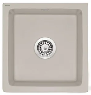 Deante Zlewozmywak 45x47,8 cm ceramiczny 1-komora bez ociekacza, cappuccino mat ZCB C103 - Zlewozmywaki - miniaturka - grafika 2