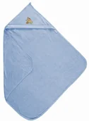 Okrycia kąpielowe dla dzieci - Matex Okrycie kąpielowe niemowlęce maxi 100x100 niebieskie (MT0133) - miniaturka - grafika 1