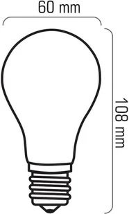 LEDlumen Żarówka LED COS CCD WW A60-G, E27, 8 W, barwa biała ciepła - Żarówki LED - miniaturka - grafika 7
