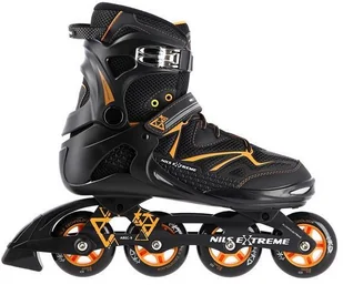 Nils Extreme NA9022 CZARNO/POMARAŃCZOWE ROZM 44 ŁYŻWOROLKI EXTREME - Rolki - miniaturka - grafika 4