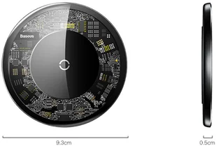 Baseus Ładowarka indukcyjna QI Simple 10W bezprzewodowa Czarna CCALL-AJK01 - Ładowarki do telefonów - miniaturka - grafika 9