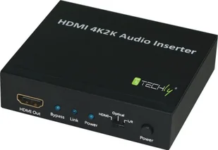 Techly HDMI 2K4K AUDIO INSERTER HDMI/TOSLINK/AUDIO STEREO L/R IDATA HDMI-AI4K - Rozgałęźniki - miniaturka - grafika 2