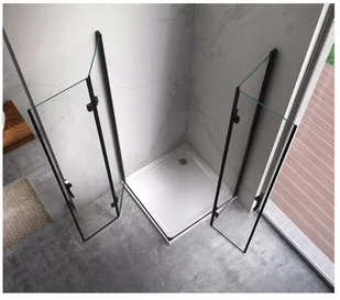 231 HYDAR KABINA PRYSZNICOWA 80x80 KZ08B BLACK SKŁADANA 6MM 23178210 78210-uniw - Kabiny prysznicowe - miniaturka - grafika 5