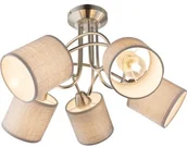 Lampy sufitowe - Globo Lighting Oświetlenie Paco Lampa Sufitowa Nikiel matowy, 5-punktowe 15185-5D - miniaturka - grafika 1