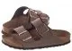 Klapki i japonki damskie - Birkenstock Klapki Arizona BF Nubuk Mocca 151183 (BK19-a) para 36:2|37:2|38:2|39:2|40:2|41:2| - miniaturka - grafika 1