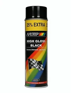 Motip Lakier Akrylowy Czarny Połysk 500ml - Farby i lakiery w sprayu - miniaturka - grafika 2