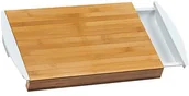 Deski do krojenia - Kesper 58351 deska do krojenia z uchwytami na ścinki z bambusa/tworzywo sztuczne, bambus, brązowy/biały, 41 x 25 x 4 cm 58351 - miniaturka - grafika 1