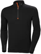 Odzież robocza - Helly Hansen Workwear Męska bluza Lifa Merino half zip - czarna, rozmiar S HH-75107_990-S - miniaturka - grafika 1