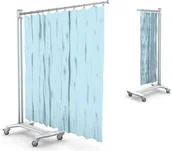 Meble i wyposażenie gabinetów medycznych - Ztm Tech-med PT-03ABS parawan medyczny teleskopowy 70-200 cm mobilny PT-03ABS - miniaturka - grafika 1
