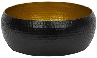 Beliani Misa dekoracyjna czarno-złota BANHA - Miski i półmiski - miniaturka - grafika 2