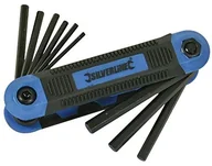 Klucze i nasadki - Silverline Silver Line 763580 z klapką profesjonalna klucz imbusowy, calowo wykończony, komplet 9-częściowy 5/64  1,4 cala 763580 - miniaturka - grafika 1