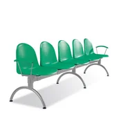 Meble do szkół i przedszkoli - Nowy Styl Ławka szkolna korytarzowa "AMIGO" 5 osobowa - miniaturka - grafika 1