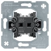 Wyłączniki światła i elektryczne - Hager Łącznik klawiszowy uniwersalny 3036 - miniaturka - grafika 1