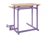 Meble do szkół i przedszkoli - Ławka, stół szkolny komputerowy Tytus 1 osobowy 700x400 - miniaturka - grafika 1