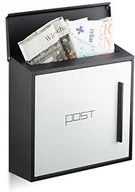 Skrzynki na listy - Relaxdays skrzynka na listy, nowoczesna, w dwóch kolorach, biały 10020771_640 - miniaturka - grafika 1