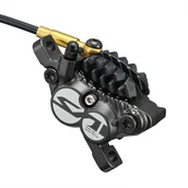 Hamulce rowerowe - Shimano Zacisk hamulca tarczowego Saint BR-M820 czarny - miniaturka - grafika 1