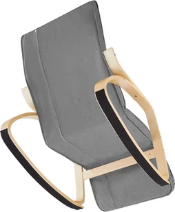 tectake Fotel bujany Onda - jasnoszary 403529 - Fotele - miniaturka - grafika 5