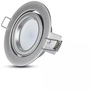 v-tac Oprawa Oczko V-TAC Aluminiowa Odlew GU10 Okrągła Ruchoma Srebrno Szary VT-775 - Oprawy, klosze i abażury - miniaturka - grafika 6