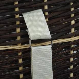 vidaXL Plecak na drewno opałowe, 57x51x69 cm, naturalna wiklina vidaXL - Akcesoria kominkowe - miniaturka - grafika 3