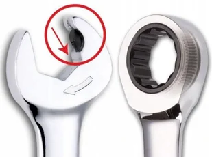 Sata Klucz płasko-oczkowy z podwójną grzechotką 22mm 43617 43617 - Klucze i nasadki - miniaturka - grafika 2