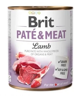 Brit Pate & Meat Dog Lamb puszka 800g - Mokra karma dla psów - miniaturka - grafika 5
