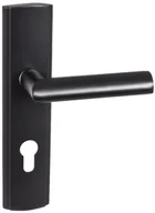 Szyldy i rozety - Domino Klamka do drzwi zewnętrznych POLANKA 72 Prawa Czarna - miniaturka - grafika 1