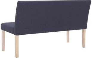 vidaXL Ławka, 139,5 cm, ciemnoszara, poliester vidaXL - Ławki do przedpokoju - miniaturka - grafika 5