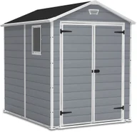 Altany ogrodowe - Keter Domek narzędziowy Manor, szary, 185x237x226 cm - miniaturka - grafika 1