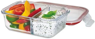 Kuchenprofi Lunch box M, bordowy, przezroczysty, 20x15x7 cm - Pojemniki kuchenne - miniaturka - grafika 4