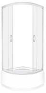 Kabiny prysznicowe - Novoterm Kabina natryskowa 90x90x200 cm/5 mm z głębokim brodzikiem, LAVA LAVA 90 - miniaturka - grafika 1