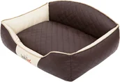 Legowiska dla psów - Hobbydog Xlelibbb1 Hundebett / Sofa / Korb Elite Mit Kunstleder, Braun / Beige, Xl 84 X 65 X 28 Cm - miniaturka - grafika 1