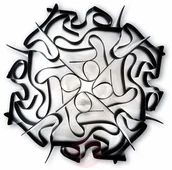 Lampy ścienne - Slamp Fantazyjna lampa ścienna VELI, antracyt - miniaturka - grafika 1