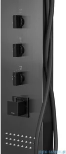Corsan Neo panel natryskowy z termostatem grafit S-060TGRAFIT | - Panele prysznicowe - miniaturka - grafika 4