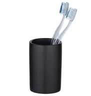 Kubki na szczoteczki do zębów - Wenko Kubek Łazienkowy Na Szczoteczki Czarny Mat - miniaturka - grafika 1