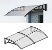 Daszki nad drzwi - Aldo Daszek wejściowy nad drzwi przezroczysty, 100 x 200 cm - miniaturka - grafika 1