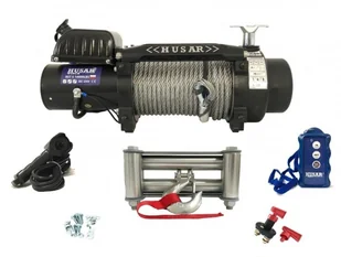 519 Husar HUBER Wyciągarka Husar z liną stalową 24V uźwig 14000lbs 6350 kg długość liny 28,5m) 51977443 77443-uniw - Wciągarki - miniaturka - grafika 5