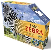 Puzzle - Zebra Carletto Deutschland Carletto Deutschland 887003 MADD CAPP, puzzle kształtujące, puzzle konturowe 1000 części, dla dorosłych i dzieci od 12 lat 887003 - miniaturka - grafika 1