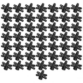 Inne akcesoria do nawadniania - BRADAS 50x Czwórnik do emiterów i kroplowników patykowych 4mm wtyk na wąż 3x5mm DSK-5135L4-50 - miniaturka - grafika 1