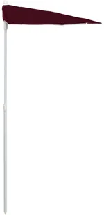 vidaXL Półokrągły parasol ogrodowy na słupku, 180x90 cm, bordowy vidaXL - Parasole ogrodowe - miniaturka - grafika 6