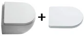 Kompakty WC - Kerasan Flo 48x36 cm biała 311401+318901 - miniaturka - grafika 1