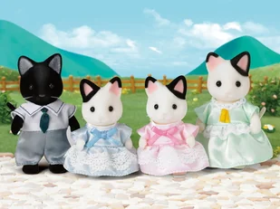 Sylvanian Families Rodzina Kotków z Czarnym Uszkiem 5181 - Figurki dla dzieci - miniaturka - grafika 3