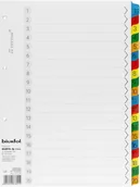 Przekładki do segregatorów - BIURFOL Przekładki kartonowe A4 1-20 numeryczne Biurfol - miniaturka - grafika 1